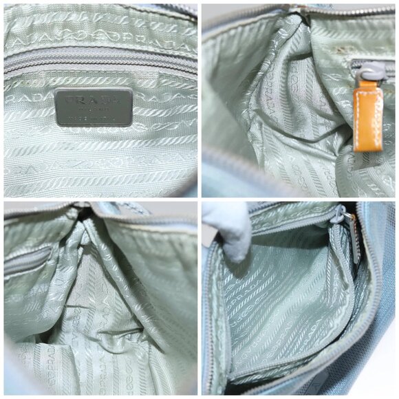 PRADA Sports Shoulder Bag Canvas Blue Auth - Picture 15 of 16